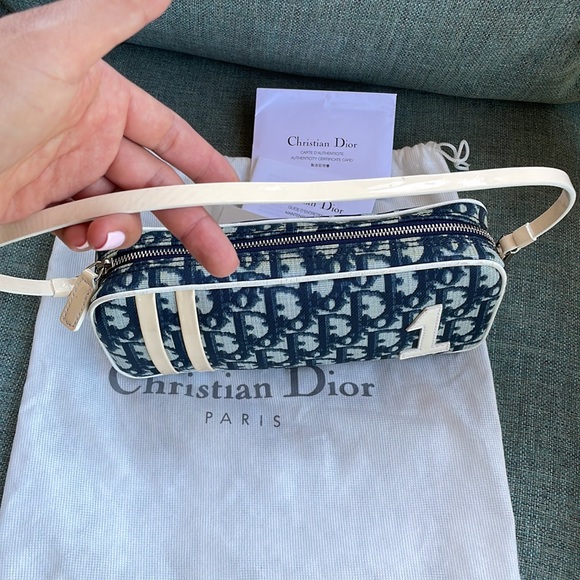 Christian Dior trotter blue pochette - Picture 16 of 16